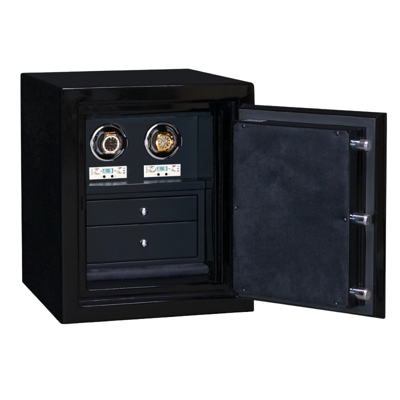 Wyatt — Topaz Jewelry & Watch Safe in Onyx, open